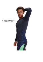 Load image into Gallery viewer, Harlequin Green End+ Splice Long Sleeve Rash Top