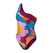 Load image into Gallery viewer, Berry Cool Printed Asymmetric 1 Piece