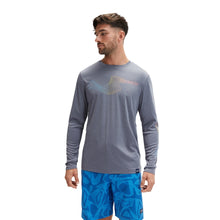 Load image into Gallery viewer, Peacoat Long Sleeve Graphic Swim Shirt
