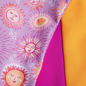 Sun Kiss Printed All in One Sunsuit