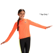 Load image into Gallery viewer, Junior Boost Orange Hooded Long Sleeve Rash Top (Unisex)