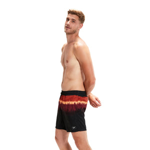 Sunset Palms Oxblood Placement Leisure 16" Watershort