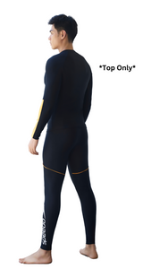 Wave Chasers Male Long Sleeve Rash Top Sun Protection (Mandarin Peel)