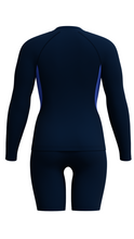 Load image into Gallery viewer, Long Sleeve Rash Top and Jammer Set (True Navy/Cobalt Pop)