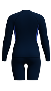 Long Sleeve Rash Top and Jammer Set (True Navy/Cobalt Pop)