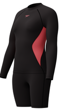 Load image into Gallery viewer, Long Sleeve Rash Top and Jammer Set (Black/Coral Sands)