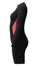 Load image into Gallery viewer, Long Sleeve Rash Top and Jammer Set (Black/Coral Sands)