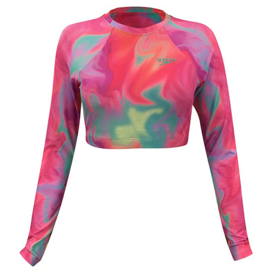 Crop Top Allover Print Adult Female (Hula Blend)