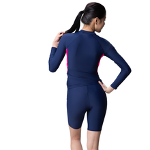 Load image into Gallery viewer, Neon Pink  Long Sleeve Rash Top And Jammer Set