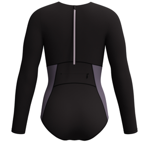 Biofuse Anthracite Long Sleeve  Zip Colorblock 1Pc
