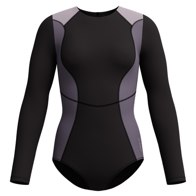 Anthracite Long Sleeve  Zip Colorblock 1Pc