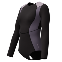 Load image into Gallery viewer, Biofuse Anthracite Long Sleeve  Zip Colorblock 1Pc