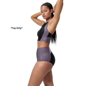 Biofuse Anthracite Racerback Crop Top