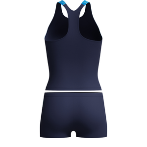 Spiral Boom Hyperboom Splice Tankini Set (Lagoon Blue)