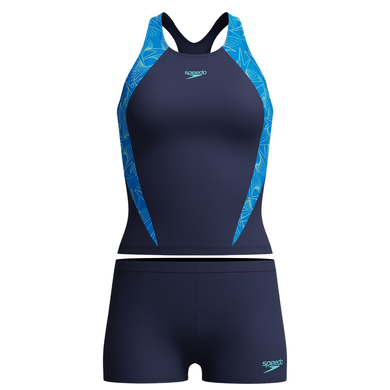 Spiral Boom Hyperboom Splice Tankini Set (Lagoon Blue)