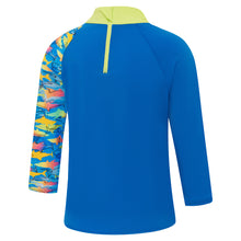 Load image into Gallery viewer, Under The Sea Lagoon Blue Long Sleeve Rash Top