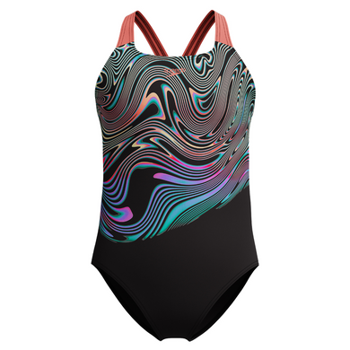 Twilight Sky Neon Coral Powerback Girls Digital Placement