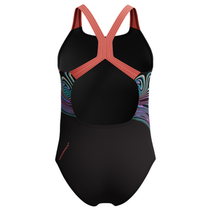 Twilight Sky Neon Coral Powerback Girls Digital Placement