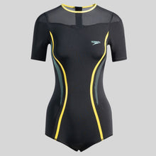 Load image into Gallery viewer, Hero 6.0 Short Sleeve Extra Low Leg 1 PC Adult Female (Black/Blue/Yellow)