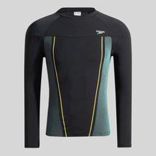 Load image into Gallery viewer, Hero 6.0 Long Sleeve Rashguard Top A Adult Male (Black/Yellow)
