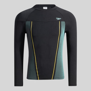 Hero 6.0 Long Sleeve Rashguard Top A Adult Male (Black/Yellow)