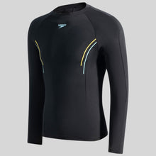 Load image into Gallery viewer, Hero 6.0 Long Sleeve Rashguard Top B Adult Male (Black/Yellow)