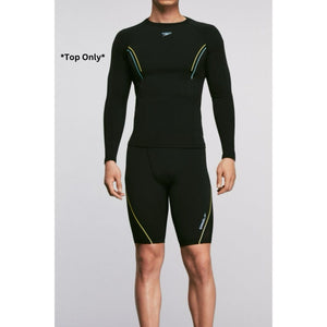 Hero 6.0 Long Sleeve Rashguard Top B Adult Male (Black/Yellow)