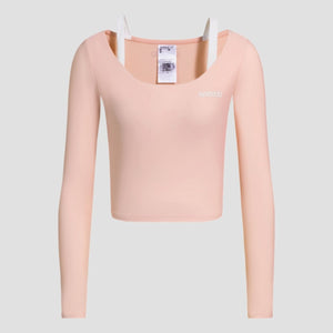 Wave Chasers 2.0 Single Strap Long Sleeve Top Adult Female (Dirty Pink/White)