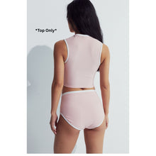 Load image into Gallery viewer, Wave Chasers 2.0 Crop Zip Vest Adult Female (Dirty Pink/White)