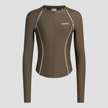 Load image into Gallery viewer, Wave Chasers 2.0 Longsleeve Round Neck Shaping Top Adult Female (Brown/Blue)