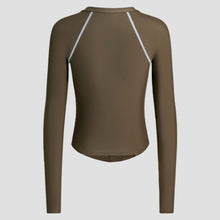 Load image into Gallery viewer, Wave Chasers 2.0 Longsleeve Round Neck Shaping Top Adult Female (Brown/Blue)