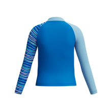 Load image into Gallery viewer, Hidden Fin Lagoon Blue Boys Printed Long Sleeve Rash Top