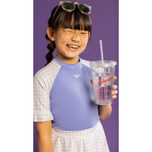 Load image into Gallery viewer, Splash &amp; Learn 2.0 Girls Printed Swimdress 1Pc (Lolite/Orchid Hush)