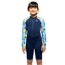 Load image into Gallery viewer, Splash &amp; Learn 2.0 Girls Printed All-In-One Sun Suit 1Pc (Diplomatique/Lemon Printed)