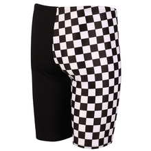 Load image into Gallery viewer, Splash &amp; Learn 2.0 Boys Printed Jammer (Black/Papaya/White)