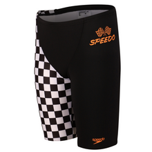 Load image into Gallery viewer, Splash &amp; Learn 2.0 Boys Printed Jammer (Black/Papaya/White)