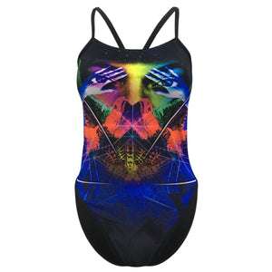 Placement Ribbonback 1-Piece Swimsuit (Dream Design Black/Siren)