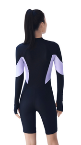 Wave Chasers Female Long Sleeve Mid-Length Leg Sun Protection (Lilac Pear)