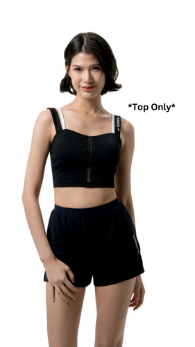 French Story Black Montage Women Sleeveless Top