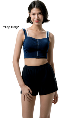 French Story Blue Montage Women Sleeveless Top