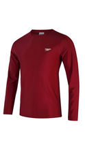 Load image into Gallery viewer, Oxblood Printed Long Sleeve Swim Tee