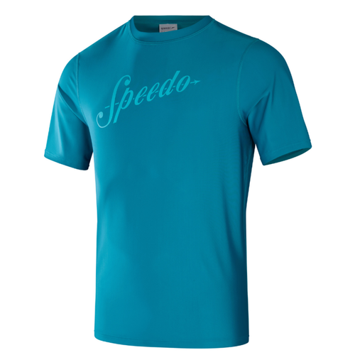 Printed Short Sleeve Swim Tee (Ocean Depths/Mystic)