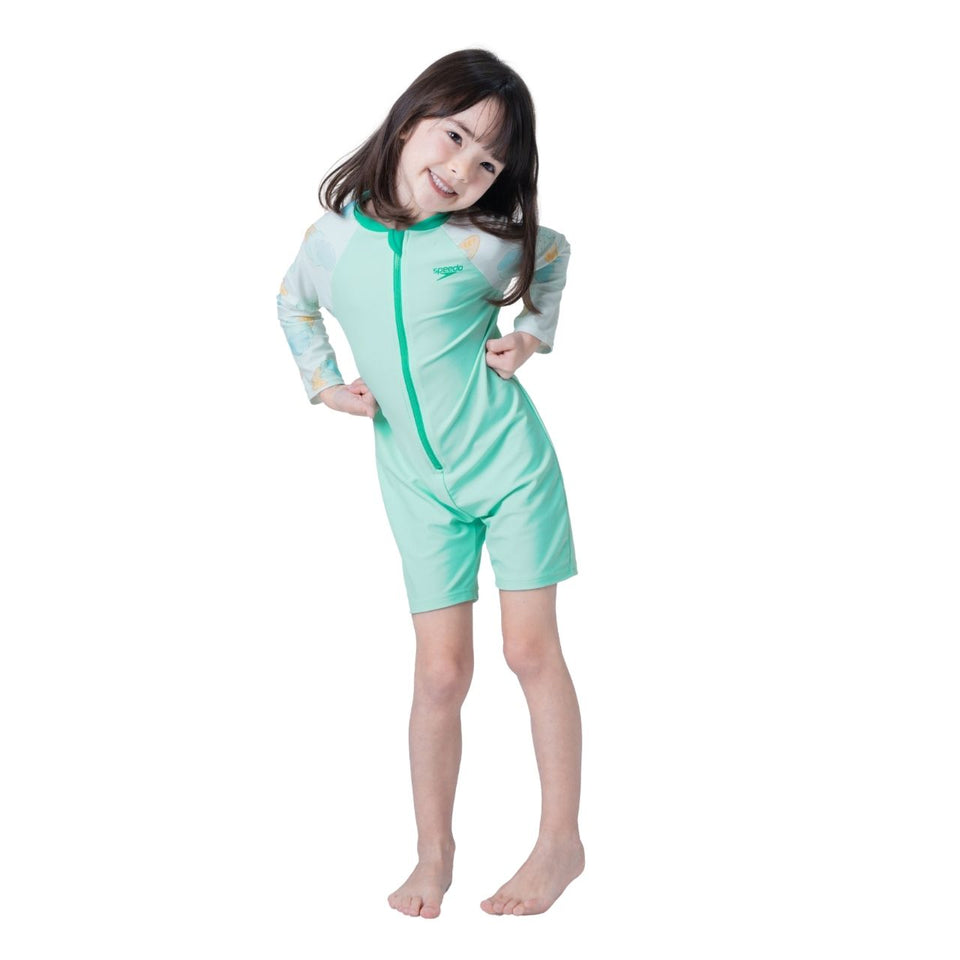 Speedo Kids LTS Unisex All-In-One Marine Teal/Fish Tank/Ice Cream Cone ...