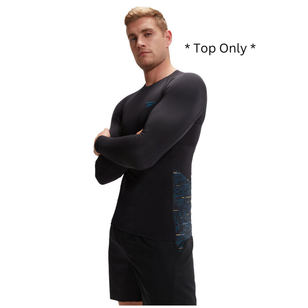 Dark Teal End+ Splice Long Sleeve Rash Top