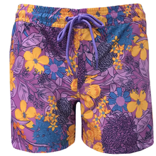 Load image into Gallery viewer, Fineline Floral Female Printed Drawstring 14.5&quot; Watershort