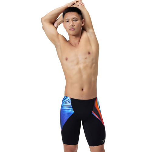 Men's Digital V-Cut Jammer (Lava Blur - Speedo Black)