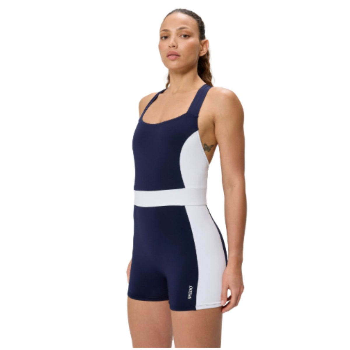 Speedo Colorblock Legsuit Peacoat Bright White 8-A100165002 – Speedo ...