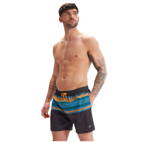 Baja Blue Crochet Stripe Placement Leisure 16