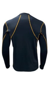 Eco End+ Tech Long Sleeve Rash Top (Black/Mandarin Peel)