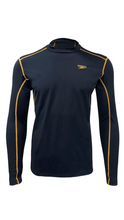 Load image into Gallery viewer, Eco End+ Tech Long Sleeve Rash Top (Black/Mandarin Peel)